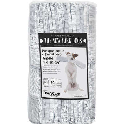 Tapete Higienico The New York Dogs 30 Unid - Tam. 80 X 60 Cm