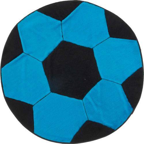 Tamanhos, Medidas e Dimensões do produto Tapete Infantil em Formato Big de Bola 104x104cm Azul/Preto