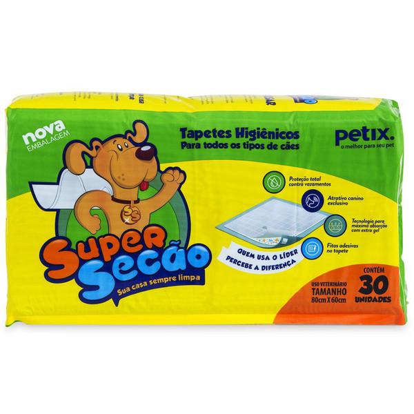 Super Secão Citrus Tapete Higiênico Petix para Cães - 30 Unidades