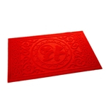 Tapete vermelho brilhante Quarto antiderrapante absorvente Tapete