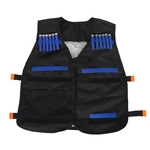 Tática ajustável Armadura Vest Jacket Colete munição Balas Titular Setas (Black Oxford Pano)