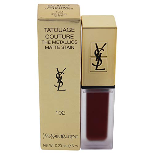 Tatouage Couture The Metallics Lip Gloss - 102 Iron Pink Spirit By Yves Saint Laurent For Women - 0.