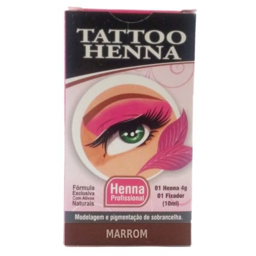 Tattoo Henna para Sobrancelha Marrom