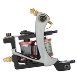 Tattoo Machine, Professional Coil Tattoo Machine with 10 Warp Coils, Liner Shade Coloring Alloy Tattoo Machines, Tattoo Supplies