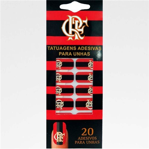 Tatuagens Adesivas para Unhas Flamengo CRF UN