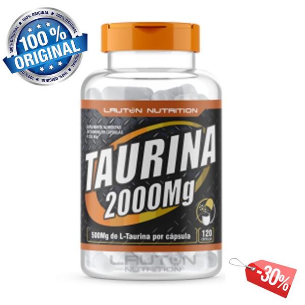 Taurina 2000mg Pote com 120 Cápsulas Lauton Nutrition - Lauton Nutrion