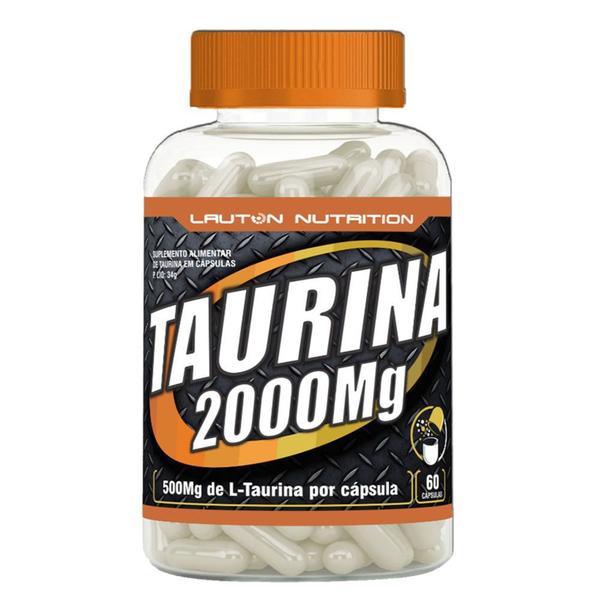Taurina 2000mg Pote com 60 Cápsulas Lauton Nutrition