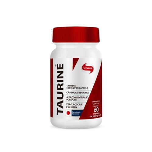 Taurine 500Mg Vitafor 60 Cápsulas