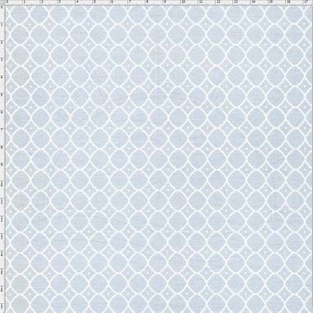 Tecido Estampado para Patchwork - Floral Veneza Lilás e Gelo Cor 1943 (0,50x1,40)