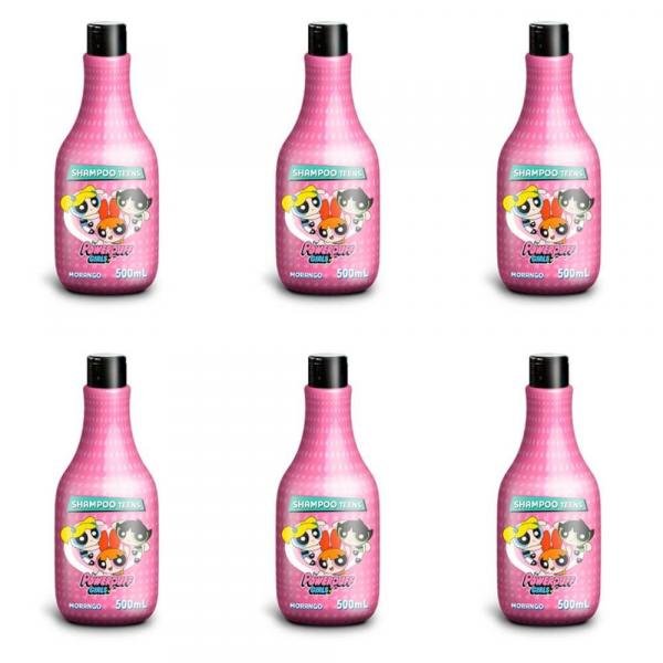 Teens Powerpuff Girls Shampoo Morango 500ml (Kit C/06)