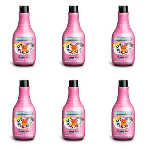 Teens Powerpuff Girls Shampoo Morango 500ml - Kit com 06