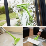 Telesc¨®pica dobr¨¢vel Handle Limpeza de vidro esponja Mop limpador de janelas extens¨ªvel