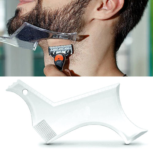 Template Styling homens Beard Shaping Comb ferramenta de beleza para os pêlos da barba guarnição Templates