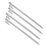 Tent Peg,4Pcs Outdoor Steel Canopy Tent Peg Nail Accessory for Placemat Beach Tent
