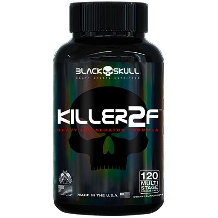 Termogênico Killer 2F (120 Cápsulas) - Black Skull