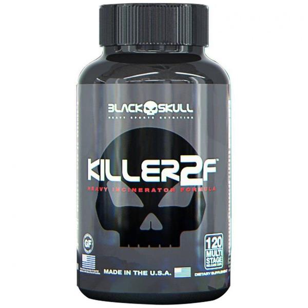 Termogênico Killer 2F 120 Cápsulas - Black Skull