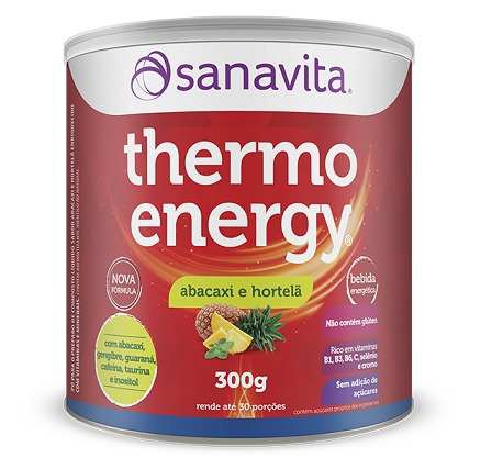 Termogênico Thermo Energy - Sanavita - Abacaxi com Hortelã - 300g