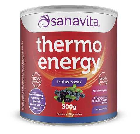 Termogênico Thermo Energy - Sanavita - Frutas Roxas - 300g