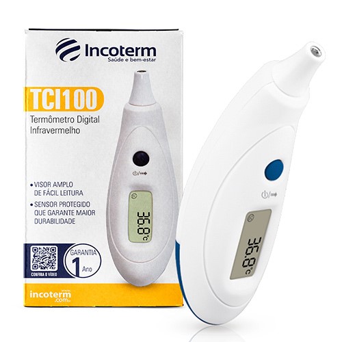 Termômetro Clínico Incoterm Infravermelho TCI100