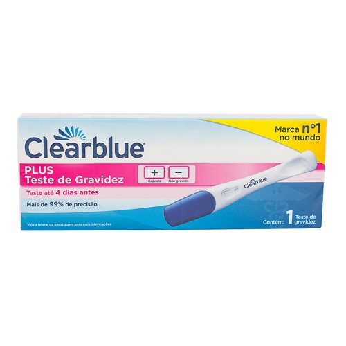 Teste para Gravidez Clearblue Plus com 1 Unidade
