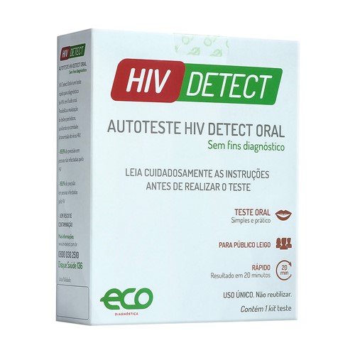 Teste Rápido HIV Detect Oral Autoteste com 1 Kit