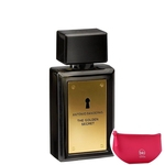 The Golden Secret Antonio Banderas EDT - Perfume Masculino 30ml+Beleza na Web Pink - Nécessaire