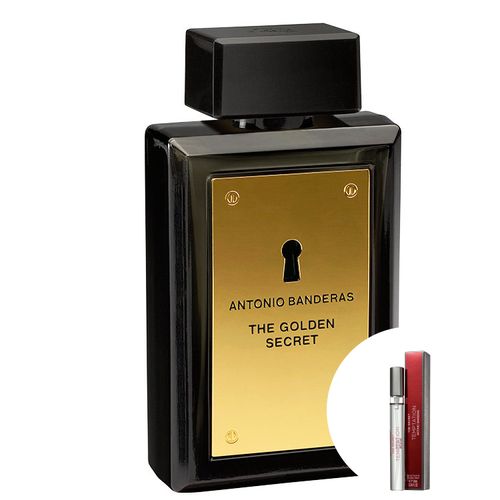 The Golden Secret Antonio Banderas Edt - Perfume Masculino 50ml + The Secret Temptation Edt 10ml