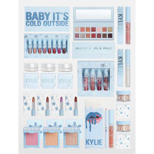 The Holiday Collection 2018 Kylie Cosmetics Kit Natal Bundle Batom Iluminador Paleta