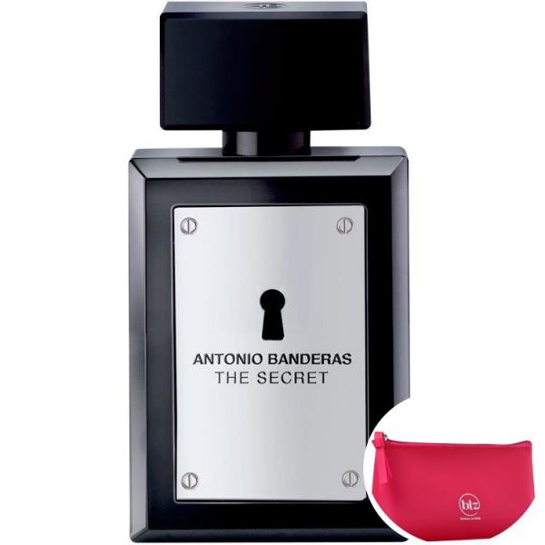 The Secret Antonio Banderas EDT - Perfume Masculino 100ml+Beleza na Web Pink - Nécessaire