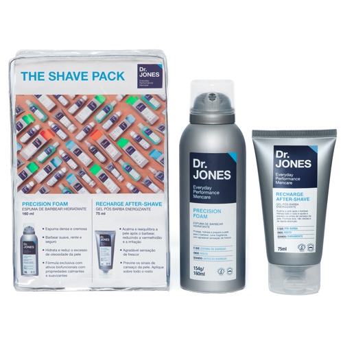 The Shave Pack Dr.Jones - Precision Foam + Recharge After-Shave - Kit