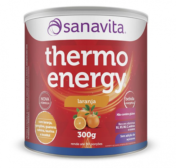 Thermo Energy Termogênico Sanavita 300g Laranja