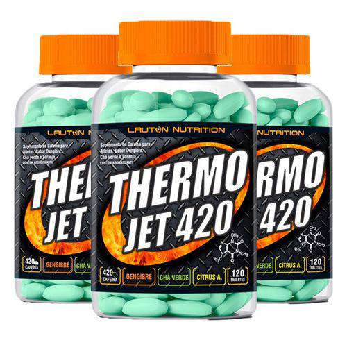 Thermo Jet 420 (Termogênico) - 3 Un de 120 Tabletes - Lauton