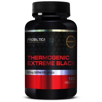 Thermogenic Extreme Black 120 Cáps - Probiótica