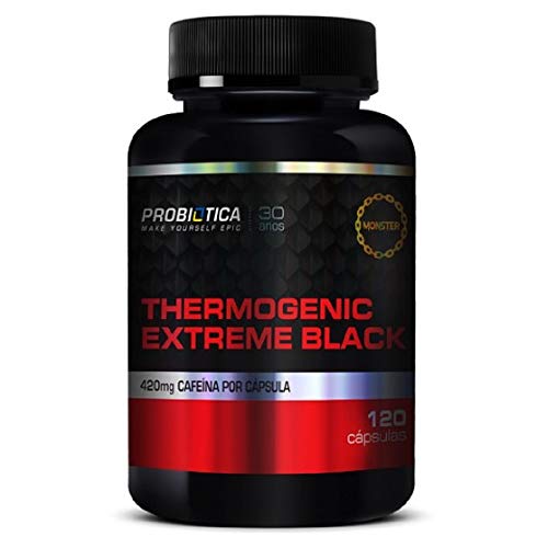 Thermogenic Extreme Black - 120 Cápsulas - Probiótica, Probiótica