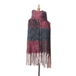 Thick Fringe manta Scarf Anel Areia Braid espessamento cashmere xale Tippet Presentes da mulher do Natal Warm scarf Scarf