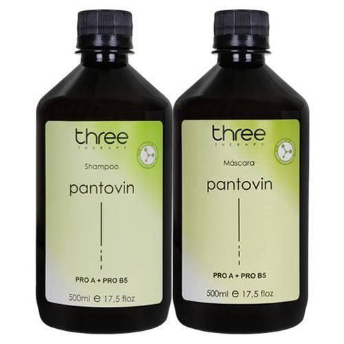 Three Therapy Pantovin Kit Crescimento Capilar 2x500ml