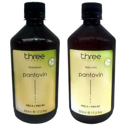 Three Therapy Pantovin Kit Fortalecimento Capilar (2x500ml) - Three Therapy Cosmeticos
