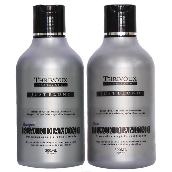 Thrivóux - Kit Black Diamond Shampoo 300ml + Gloss 300ml - Thrivóux Professional