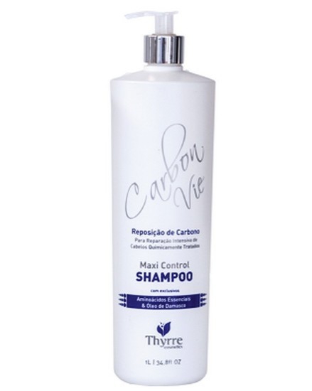 Thyrre Cosmetics Shampoo Maxi Control Carbon 1000ml - Repositor de Carbono Capilar