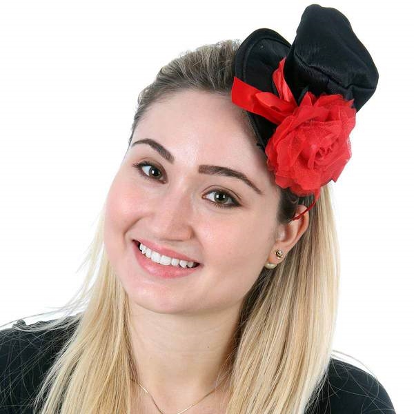 Tiara com Mini Chapéu Floral - Sulamericana