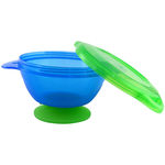 Tigela com Ventosa Click Lock - Azul e Verde - Munchkin