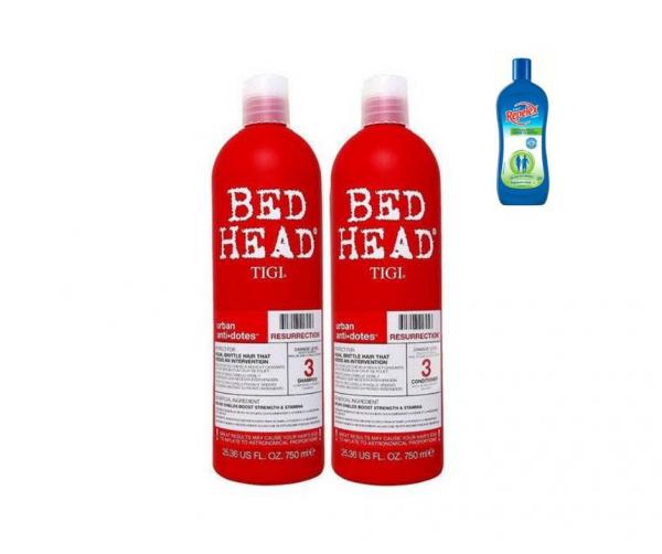 Tigi Bed Head Shampoo 750ml + Condicionador Resurrection 750ml