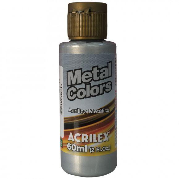 Tinta Acrilica Acrilex Metal Colors 060 Ml Aluminio 03660.599