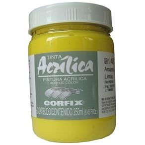 Tinta Acrílica Corfix 250ml 48 Amarelo Limão