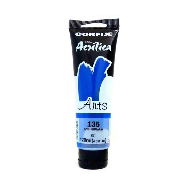 Tinta Acrilica Corfix Arts G1 135 Azul Primario 120ml