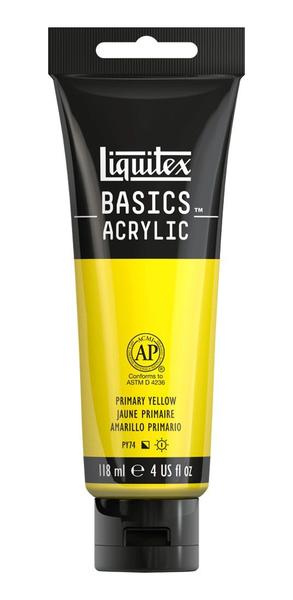Tinta Acrílica Liquitex Basics 118ml 410 Primary Yellow
