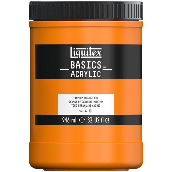 Tinta Acrílica Liquitex Basics Cadmium Orange Hue 720 946ml