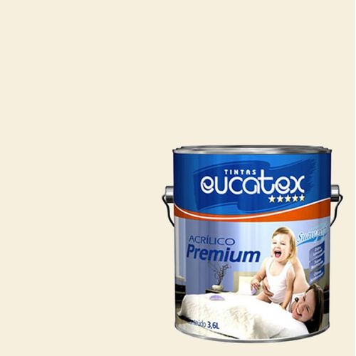 Tinta Acrilica Semi Brilho Eucatex Creme Hidratante 3,6Lts