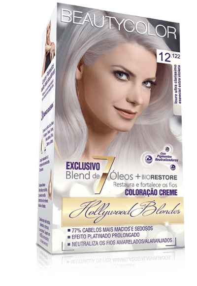 Tinta Beautycolor Kit 12.112 Louro Ultra Claríssimo Especial Extra Violeta Cinza