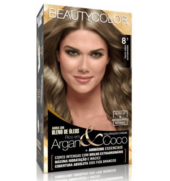 Tinta Beautycolor Kit 8.1 Louro Claro Acinzentado